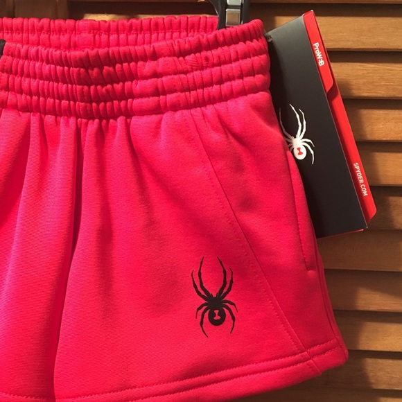 Spyder Red and Black Shorts - Picture 2 of 8